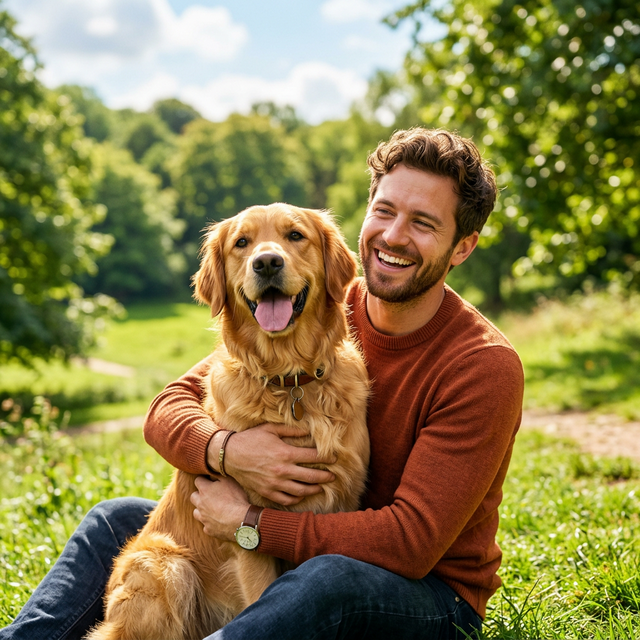 Cachorro calmo e atento